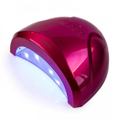 Лампа UV-LED для нігтів SUN ONE 48W / малинова