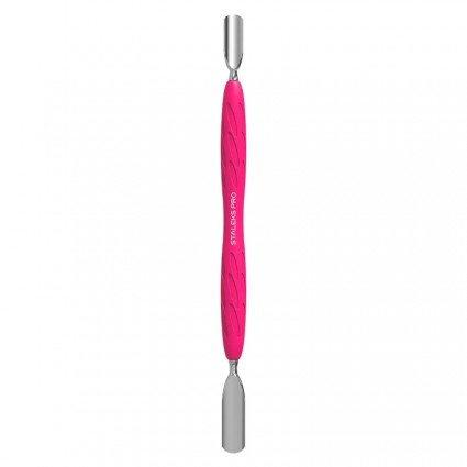 Manicure spatula STALEKS BEAUTY & CARE 30 TYPE 2 (rounded pusher + straight pusher)