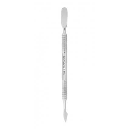 Nail spatula STALEKS PRO EXPERT 30 TYPE 3 (rounded pusher + hatchet)