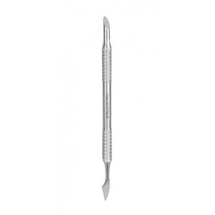 Nail spatula STALEKS PRO EXPERT 90 TYPE 3 (beveled pusher + hatchet)