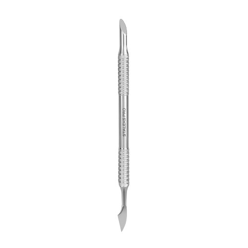 Nail spatula STALEKS PRO EXPERT 90 TYPE 3 (beveled pusher + hatchet)