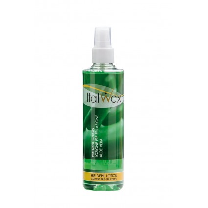 Лосьон-спрей до депиляции с алоэ вера Italwax Pre Wax Lotion / Aloe, 250 мл