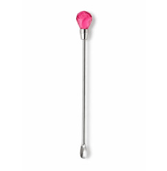 Steel henna spoon - raspberry, 1 pc.