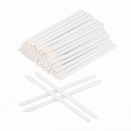MACROBRUSHES applicators for eyebrows, eyelashes, lips - white, 50 pcs/pack
