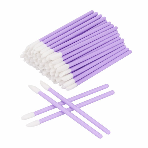 MACROBRUSHES applicators for eyebrows, eyelashes, lips - lavender, 50 pcs/pack