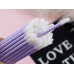 MACROBRUSHES applicators for eyebrows, eyelashes, lips - lavender, 50 pcs/pack