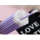 MACROBRUSHES applicators for eyebrows, eyelashes, lips - lavender, 50 pcs/pack