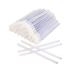 MACROBRUSHES applicators for eyebrows, eyelashes, lips - transparent, 50 pcs/pack