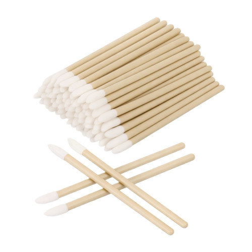 MACROBRUSHES applicators for eyebrows, eyelashes, lips - beige, 50 pcs/pack