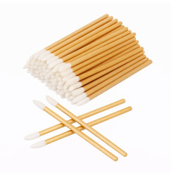MACROBRUSHES applicators for eyebrows, eyelashes, lips - light golden, 50 pcs/pack
