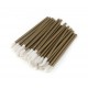 MACROBRUSHES applicators for eyebrows, eyelashes, lips - dark golden, 50 pcs/pack