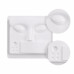 Eyelash extension training mannequin | plastic lash tile, 1 pc