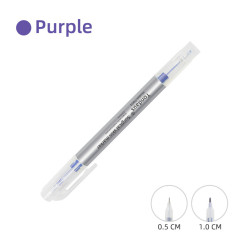 Tondaus skin marker for eyebrows and lips - dual-sided 0.5 mm+1.0 mm purple (TD01)