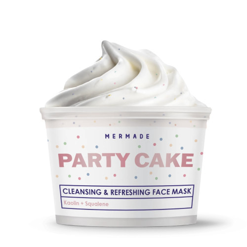 Маска для обличчя кремова з каоліном, скваланом та сферами MERMADE / Party Cake, 100 г