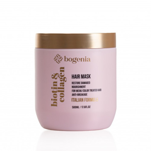 Маска для волос Bogenia - Biotin & Collagen Mask (BG451 №003), 500 мл