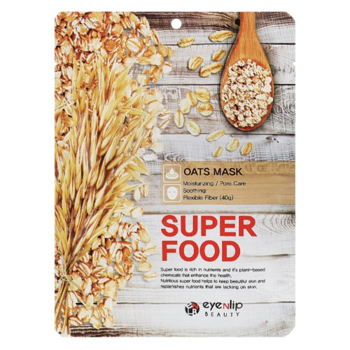 Маска тканевая для лица с экстрактом овса Eyenlip / Super Food Oats Mask, 23 мл