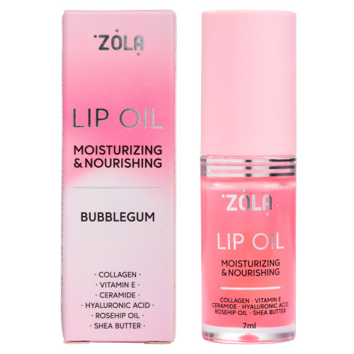 Масло для губ ZOLA - Lip Oil - Bubblegum, 7 мл