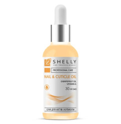 Shelly Nail and Cuticle Oil with Grapefruit Extract and Vitamin A, 30 ml