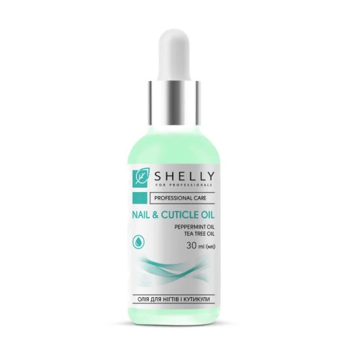 Shelly Nail & Cuticle Oil with Moroccan Mint Extract & Tea Tree Oil, 30ml