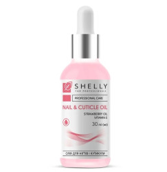 Shelly Nail and Cuticle Oil with Strawberry Extract and Vitamin E, 30 ml