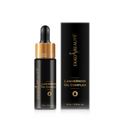 Олія для зростання брів і вій EKKOBEAUTY, 15 мл / чорне