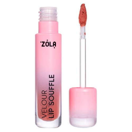 Матова оксамитова губна помада ZOLA - LIP SOUFFLE - 03 TOFFEE