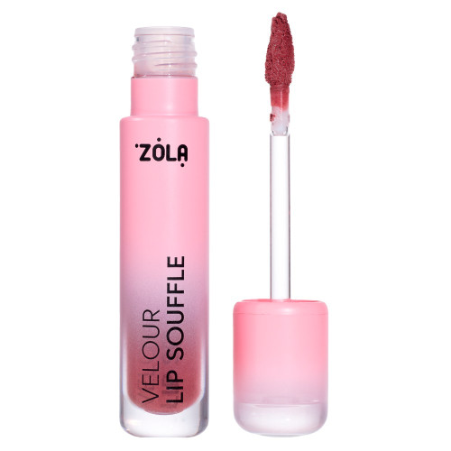 Матова оксамитова губна помада ZOLA - LIP SOUFFLE - 05 COZY PINK