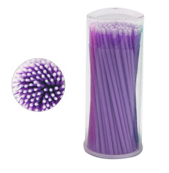 Microbrushes in a tube 100 pcs / purple