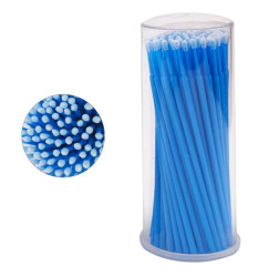 Microbrushes in a tube 100 pcs/blue