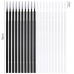 Microbrushes extended in a package long head - black, 100 pcs
