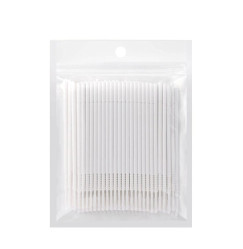 Microbrushes extended in a package long head - white, 100 pcs
