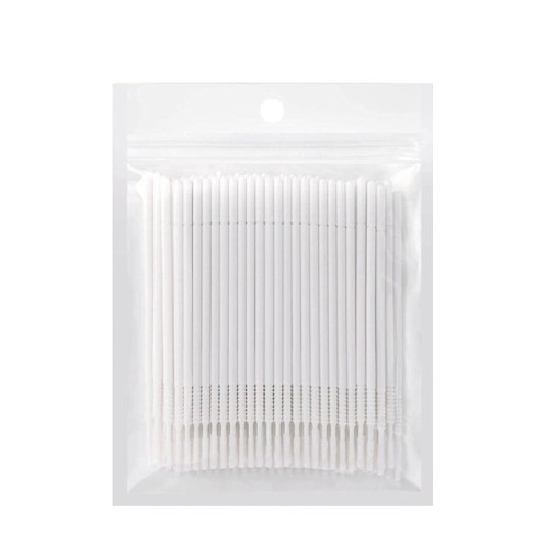 Microbrushes extended in a package long head - white, 100 pcs