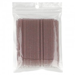 Microbrushes in a pack of 100 pcs - GLITTER red