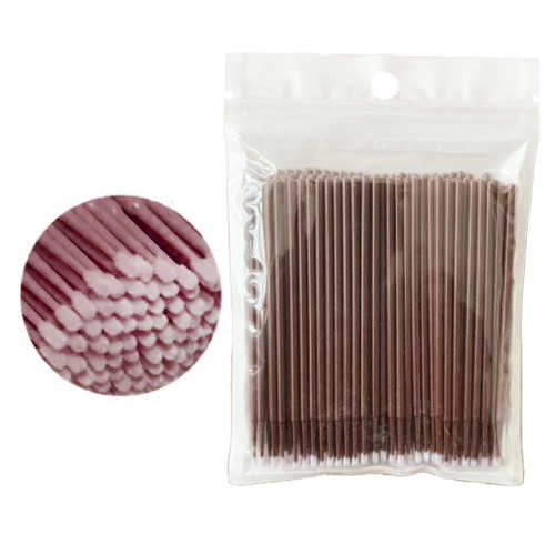 Microbrushes in a bag 100 pcs / brown