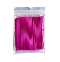 Microbrushes in a bag of 100 pcs / raspberry