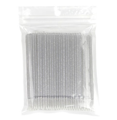 Microbrushes in a bag of 100 pcs / silver sequins