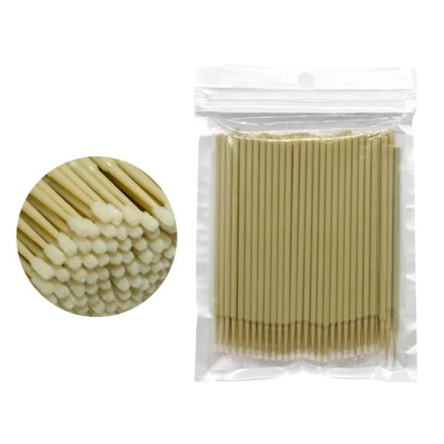 Microbrushes in a bag "Makaroon" 100 pcs / beige