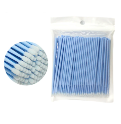 Microbrushes in a bag "Makaroon" 100 pcs/pale blue
