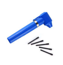 Mixer for mixing henna, pigments and paints to a uniform consistency (blue)