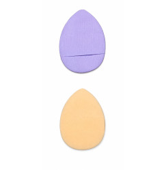 Mini makeup sponge for finger, drop-shaped,violet