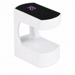 Міні UV-лампа для сушіння нігтів портативна | UV+LED Nail Lamp | чорна з LED-дисплеєм