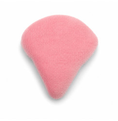 Mini Velour Makeup Sponge, Triangular, pink