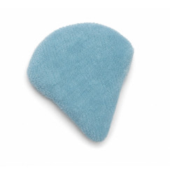 Mini Velour Makeup Sponge, Triangular, blue
