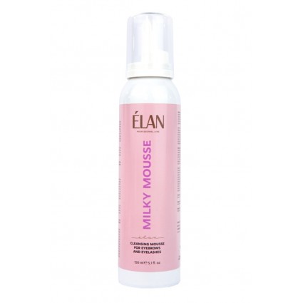 Мус очищаючий для брів та вій ELAN MILKY MOUSSE, 150 мл