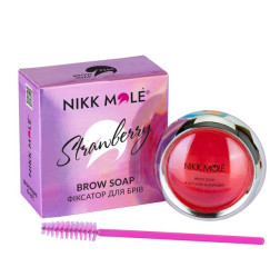 Soap fixer for eyebrows Nikk Mole Brow Soap / Strawberry, 15 g