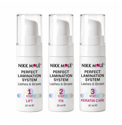 Nikk Mole Perfect lamination for eyebrow and eyelash lamination / 3 x 10 ml