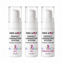 Nikk Mole Perfect lamination for eyebrow and eyelash lamination / 3 x 10 ml