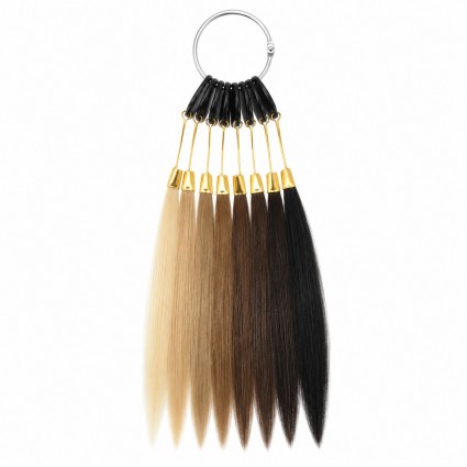 Natural hair test strands set for dye testing, 8 pcs
