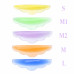 Eyelash lamination shield set (S+M+M1+M2+L) - MULTICOLOR translucent, 5 pairs