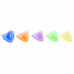 Eyelash lamination shield set (S+M+M1+M2+L) - MULTICOLOR translucent, 5 pairs